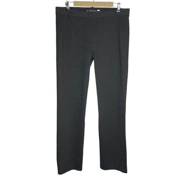 Betabrand Dress Yoga Pants Womens XL Straight Leg Gray Ponte 32" Inseam Pull On - Picture 1 of 9